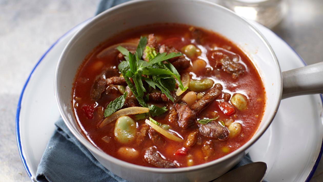 Tomaten Cremesuppe Spanien - Chorizo Tomaten Cremesuppe Spanien - Chorizo