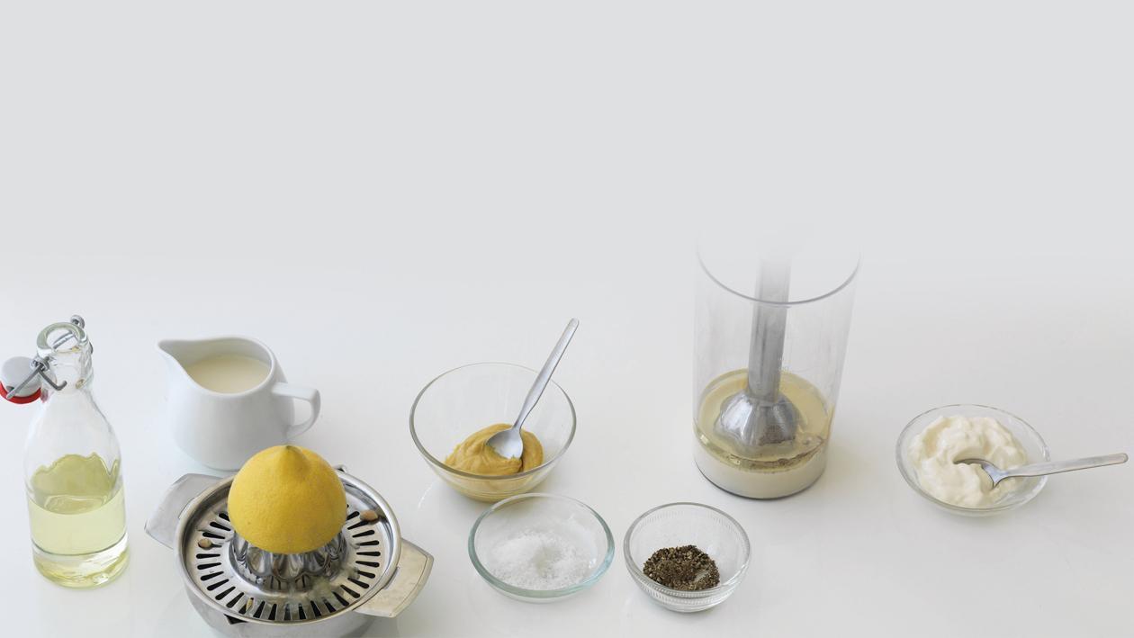 Vegane Salatcreme, "Mayonnaise" ohne Ei Vegane Salatcreme, "Mayonnaise" ohne Ei
