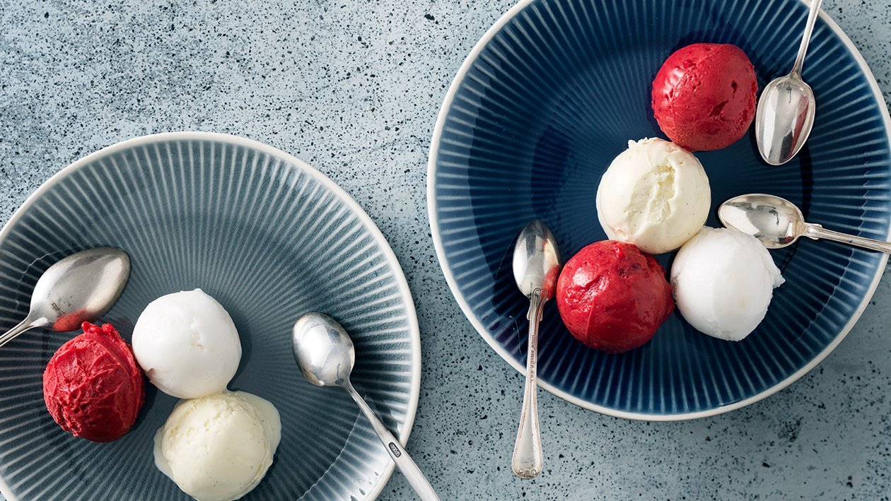 Veganes Himbeer-Eis Veganes Himbeer-Eis