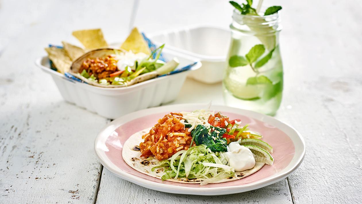 Vegetarische Tortillas mit Tomatensalsa To - Go Vegetarische Tortillas mit Tomatensalsa To - Go