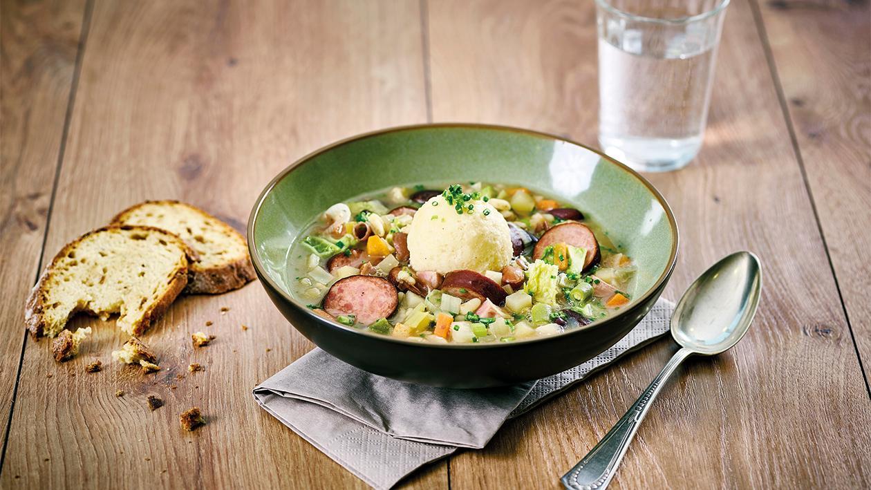 Wintereintopf mit Grießknödel Wintereintopf mit Grießknödel
