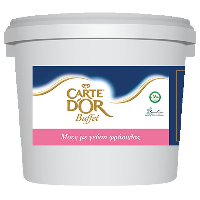 Carte D' Or Buffet Μους με Γεύση Φράουλα 5 Kg - Ένα εξαιρετικό γεύμα γίνεται ακόμα καλύτερο με ένα σπουδαίο γλυκό