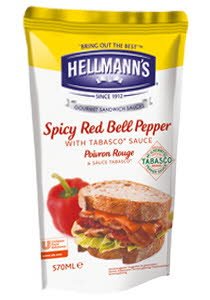 Hellmann's Dressing για Σάντουιτς Καυτερή Πιπεριά με Tabasco 570 ml - Hellmann's Dressing για Σάντουιτς Καυτερή Πιπεριά με Tabasco 570 ml -