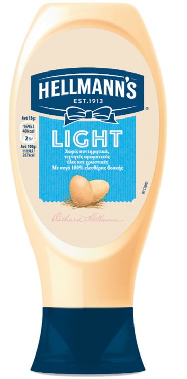 Hellmann's Μαγιονέζα Light Top Down 430 gr - Hellmann's Μαγιονέζα Light Top Down 430 gr -