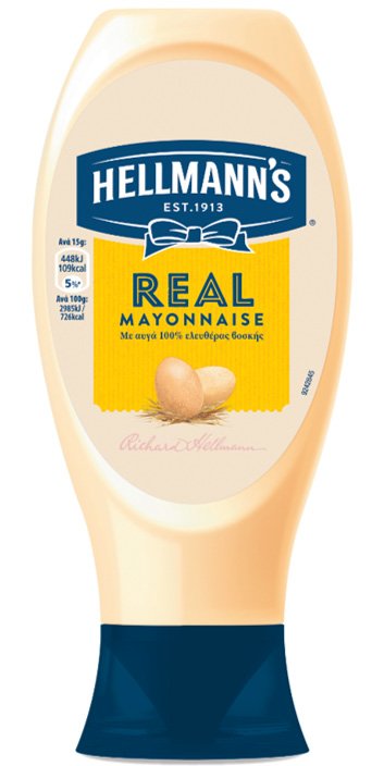 Hellmann's Μαγιονέζα Real Top Down 430 gr - Hellmann's Μαγιονέζα Real Top Down 430 gr -