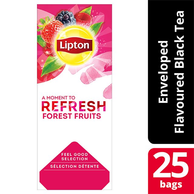 Lipton Μαύρο Τσάι Φρούτα του Δάσους 25 Φακελάκια -