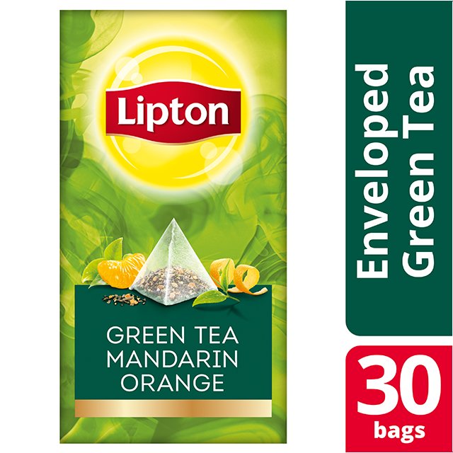 Lipton Πυραμίδα Green Tea Mandarin Orange 30 Φακελάκια - Lipton Πυραμίδα Green Tea Mandarin Orange 30 Φακελάκια -