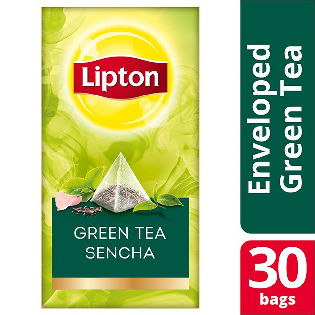 Lipton Πυραμίδα Green Tea Sencha 30 Φακελάκια - Lipton Πυραμίδα Green Tea Sencha 30 Φακελάκια -