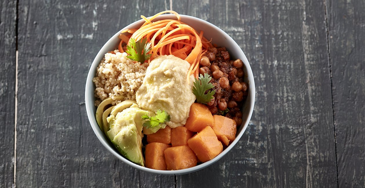 Buddha Bowl με Κινόα, Λαχανικά & Χούμους Buddha Bowl με Κινόα, Λαχανικά & Χούμους