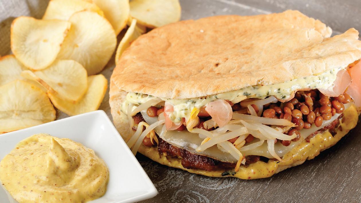Burger από τη μακρινή Ινδία Burger από τη μακρινή Ινδία