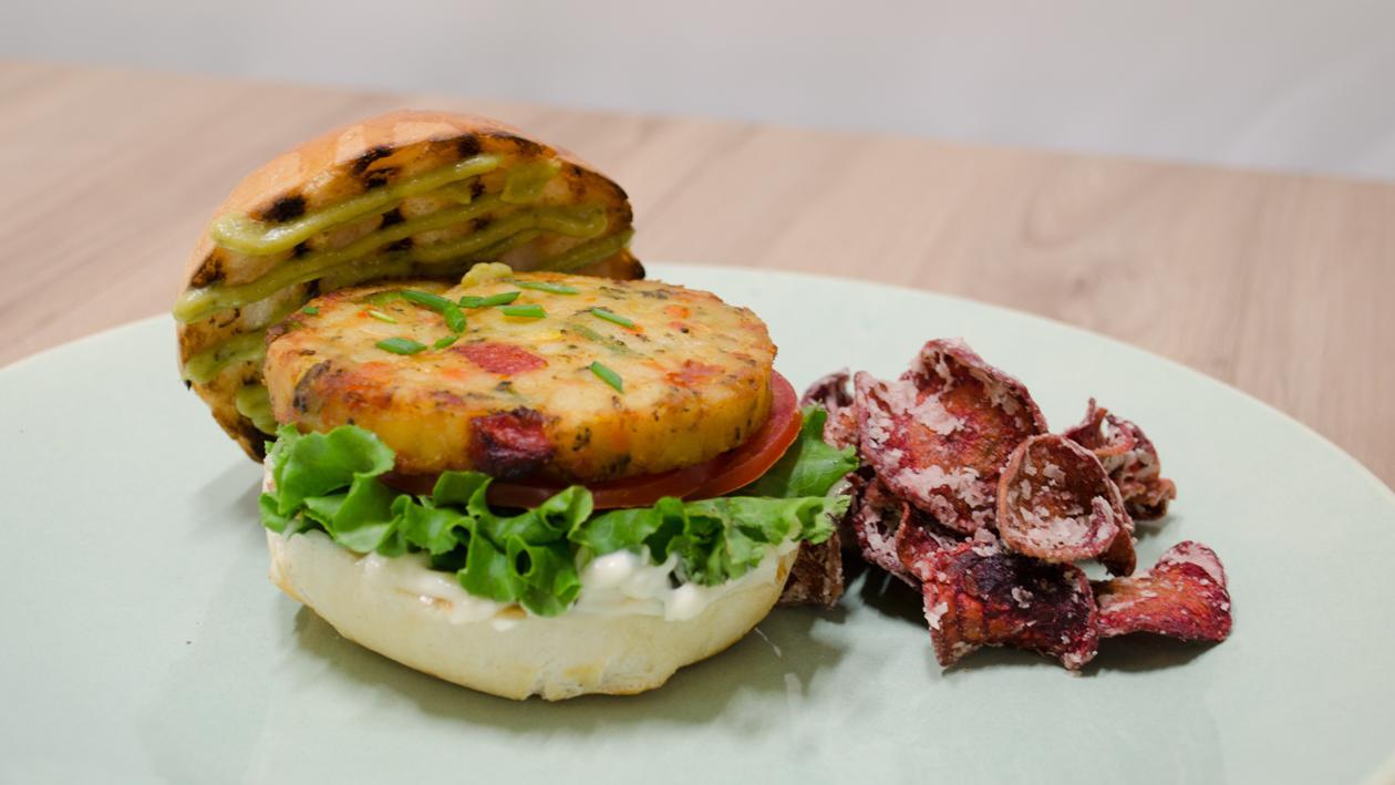 Moroccan Veggie & Bean Burger Moroccan Veggie & Bean Burger