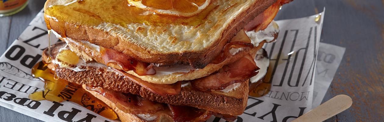 Γαλλικό Τόστ με Mπέικον και Cream Cheese Γαλλικό Τόστ με Mπέικον και Cream Cheese