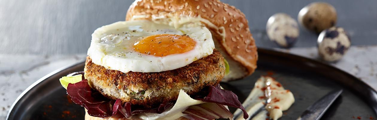 Μοσχαρίσιο Burger με πουρέ πατάτας Μοσχαρίσιο Burger με πουρέ πατάτας