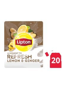 Lipton Herbal Infusion Lemon & Ginger (16x20 teabags) -
