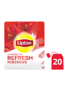 Lipton Herbal Infusion Hibiscus (16x20 teabags) - Lipton Herbal Teas are designed to lift each employee’s mood