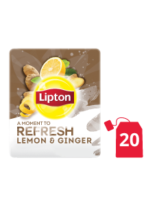 Lipton Herbal Infusion Lemon & Ginger (16x20 teabags) - Lipton Herbal Teas are designed to lift each employee’s mood