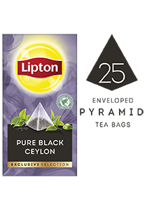 Lipton Pure Black Ceylon (6x25 pyramid tea bags) - Lipton Exclusive Selection offers your guests a unique tea moment