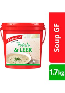 CONTINENTAL Professional Gluten Free Potato & Leek Soup Mix 1.7kg - CONTINENTAL Professional Gluten Free Potato & Leek Soup Mix 1.7kg -