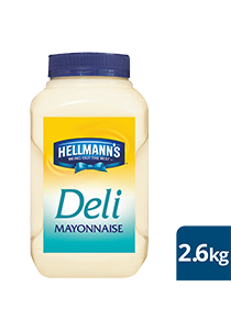 HELLMANN'S Deli Mayonnaise 2.6kg - Hellmann's deli Mayonnaise delivers a consistent sweet and tangy taste in every bite at an affordable price.