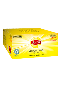 LIPTON Yellow Label Quality Black Envelope Cup Bags 1200s - LIPTON will keep your residents happy every tea time.