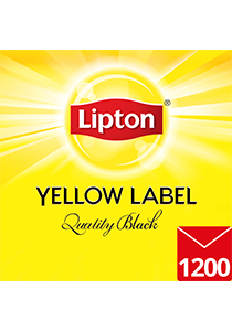 LIPTON Yellow Label Quality Black Envelope Cup Bags 1200s - LIPTON will keep your residents happy every tea time.