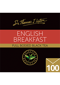 SIR THOMAS LIPTON English Breakfast 100's - Individually sealed for a premium and fresher tea.