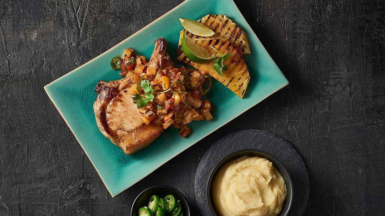 BBQ Pork with Smoked Pineapple Pico de Gallo – Recipe BBQ Pork with Smoked Pineapple Pico de Gallo – Recipe