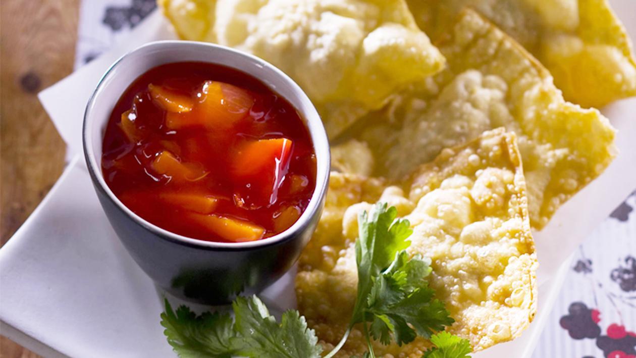 Chicken and Ginger Spring Wontons – Recipe Chicken and Ginger Spring Wontons – Recipe