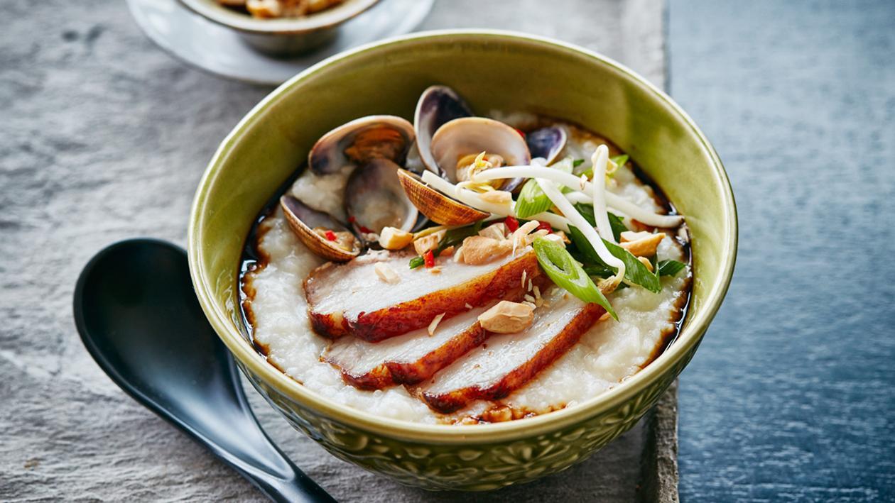 Congee with smoked pork belly and clams – Recipe Congee with smoked pork belly and clams – Recipe