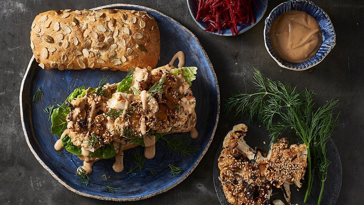 Furikake Cauli Burger – Recipe Furikake Cauli Burger – Recipe