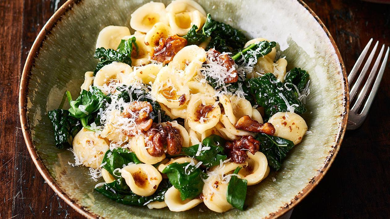 Orecchiette with Greens, Walnuts and Brown Butter – Recipe Orecchiette with Greens, Walnuts and Brown Butter – Recipe