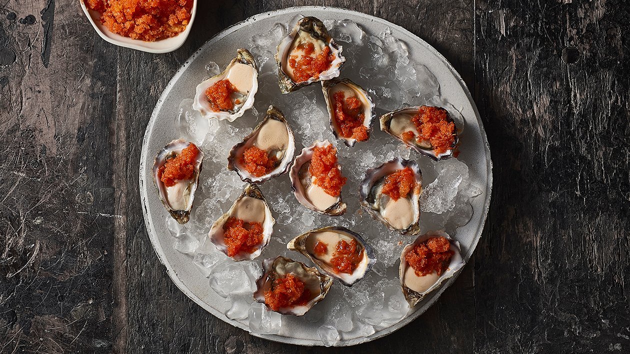 Oysters with Tomato Granita – Recipe Oysters with Tomato Granita – Recipe