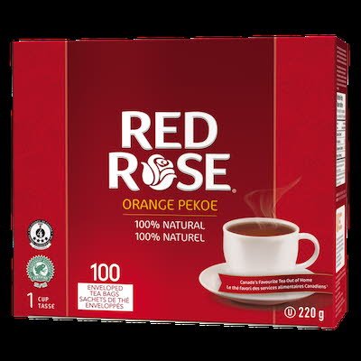 Red Rose® Tea Orange Pekoe 10 x 100 bags a 1.5 cups -