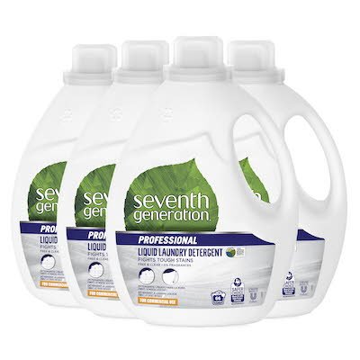 Seventh Generation Professional Laundry Detergent 4 x 2.95 l - Designed for Standard and HE machines