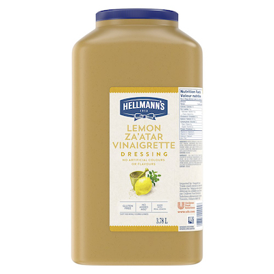 Hellmann's® Lemon Za'atar Dressing 2 x 3.78 L - I’m constantly looking for new flavour combinations like the Hellmann's® Lemon Za'atar Salad Dressing (2 x 3.78 L) to keep my salads fresh and exciting.