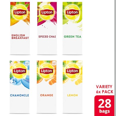 Lipton® Hot Tea Black & Herbal Variety 6 x 28 bags -