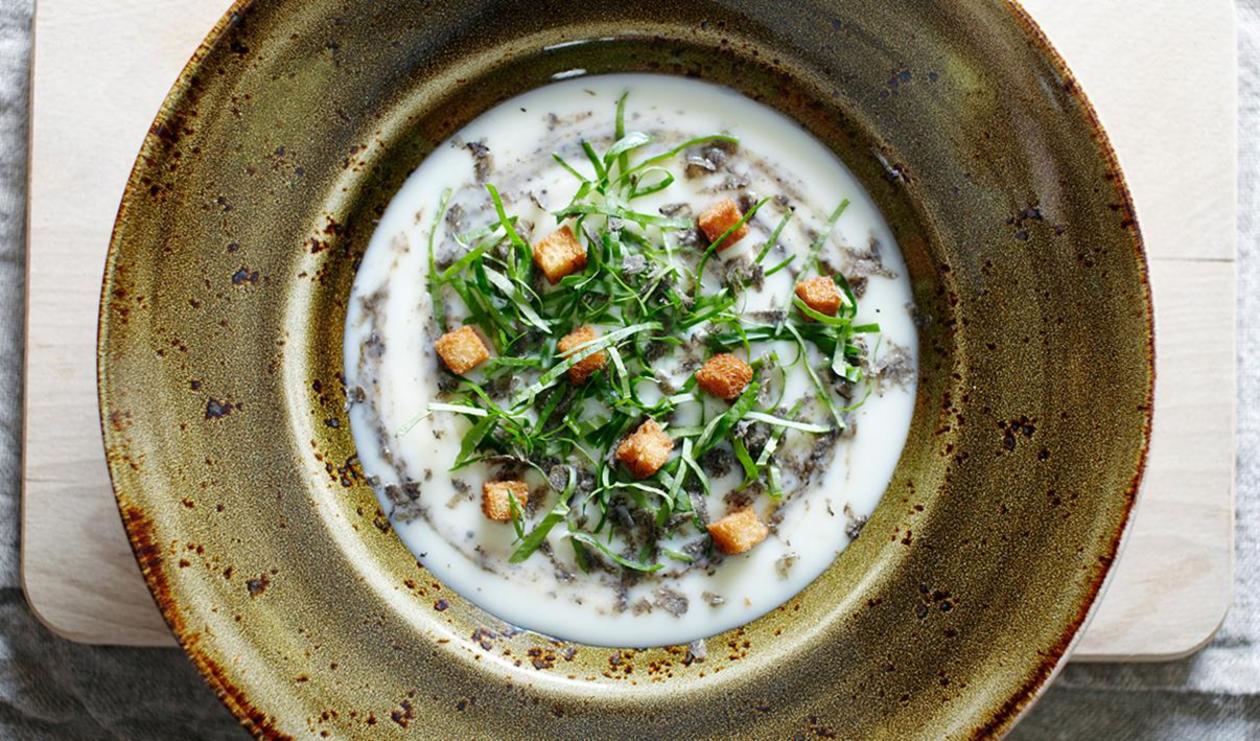 Forgotten Vegetable Soup with Watercress and Truffle – recipe Forgotten Vegetable Soup with Watercress and Truffle – recipe