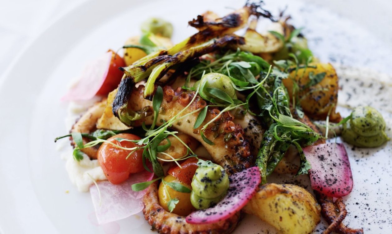 Octopus in Salsa Verde with Chicharron – recipe Octopus in Salsa Verde with Chicharron – recipe
