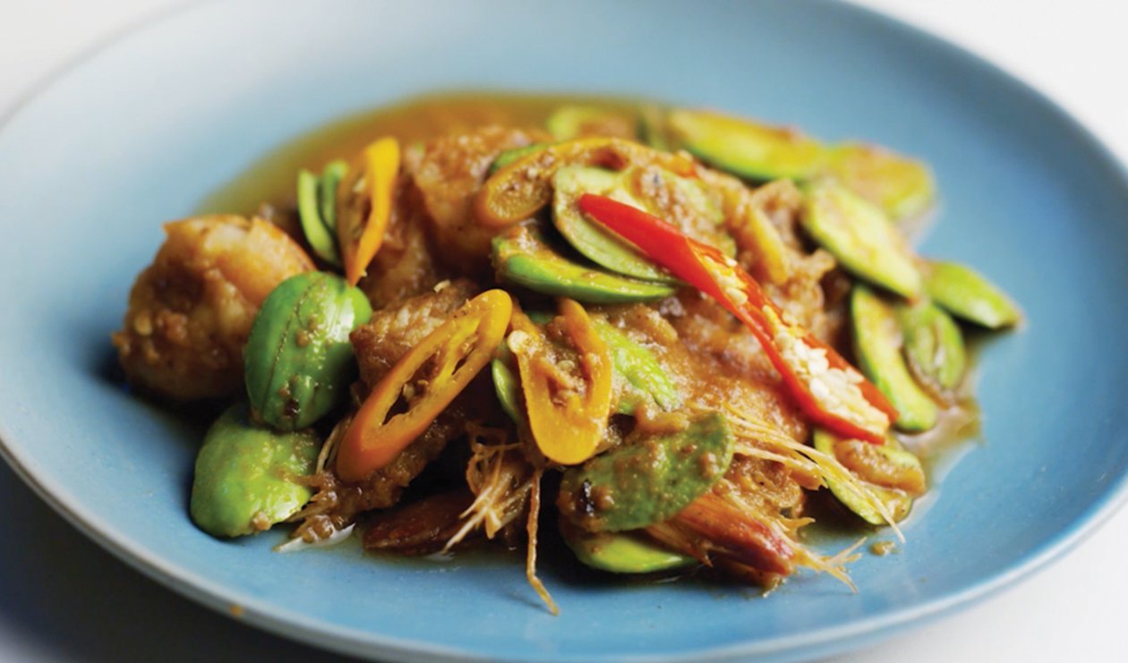Stir Fried Shrimp with Bitter Beans – recipe Stir Fried Shrimp with Bitter Beans – recipe