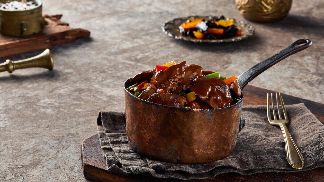 Chicken Liver with Dried Fruits Chicken Liver with Dried Fruits