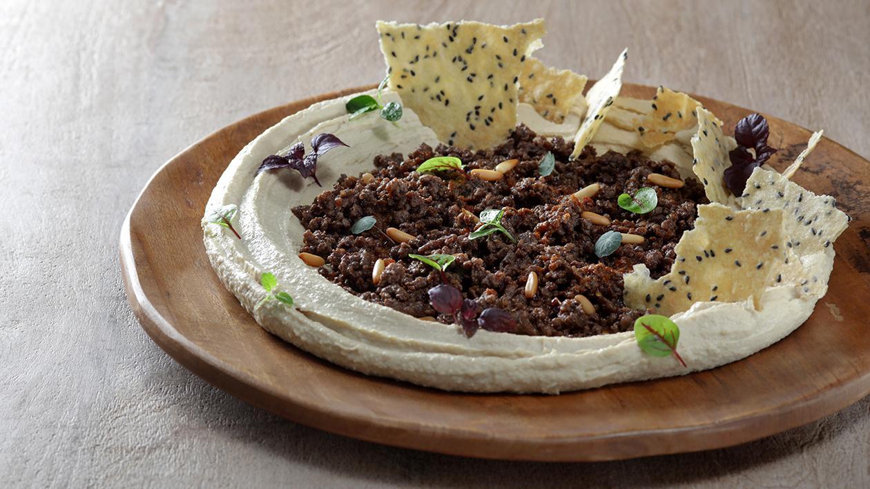 Coffee Scented Hummus with Lamb Coffee Scented Hummus with Lamb