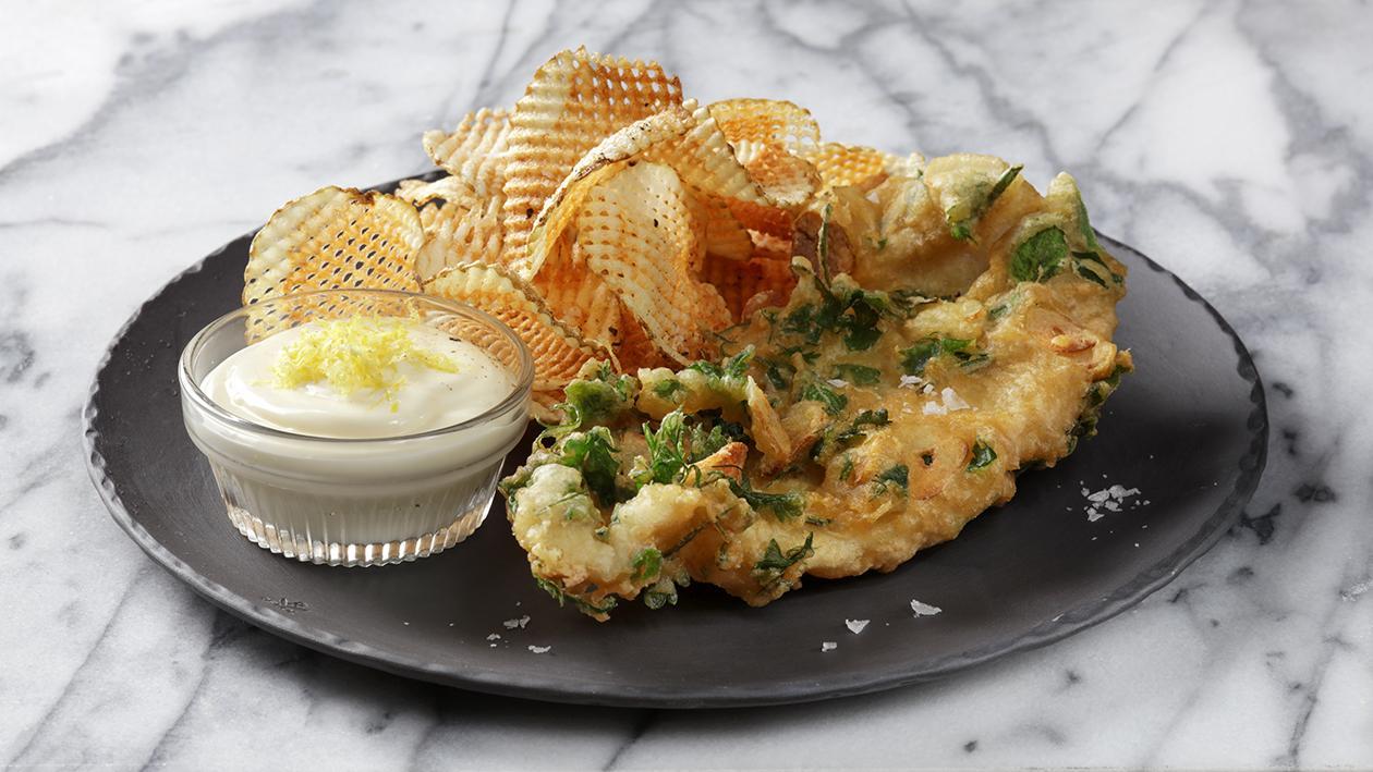 Garlic Herb Fish & Chips Garlic Herb Fish & Chips