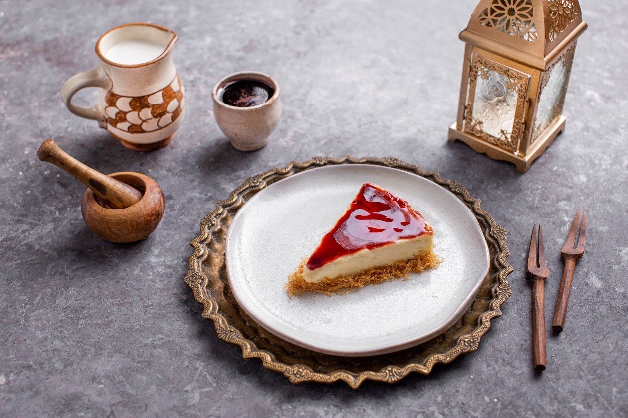 Konafa Vanilla Mousse Konafa Vanilla Mousse