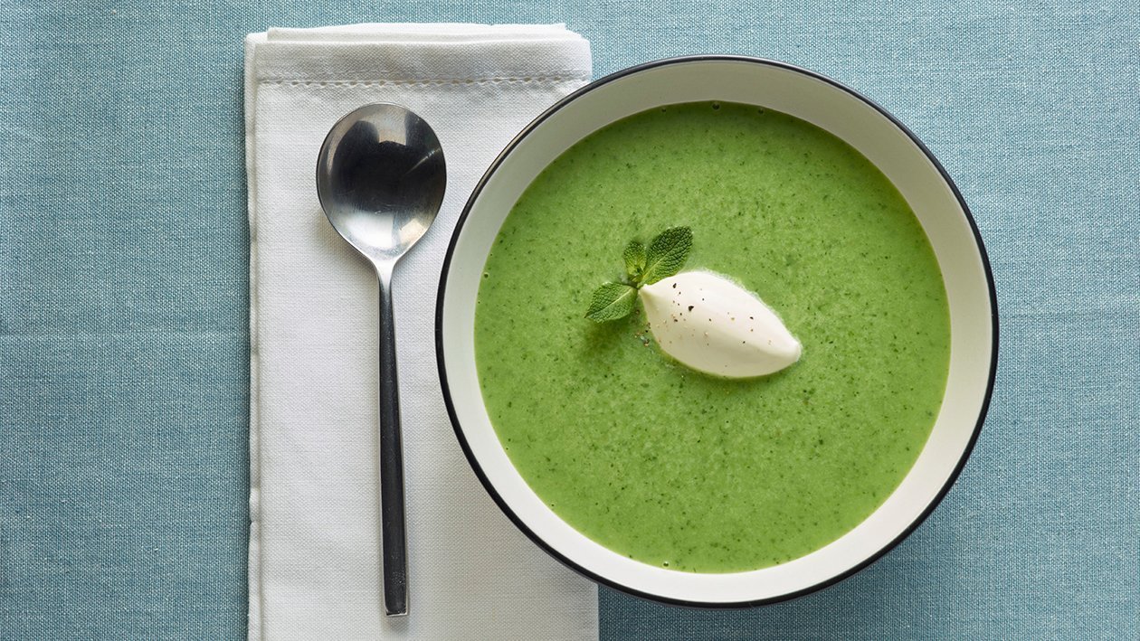 Leek, Spinach, Pea and Mint Soup Leek, Spinach, Pea and Mint Soup