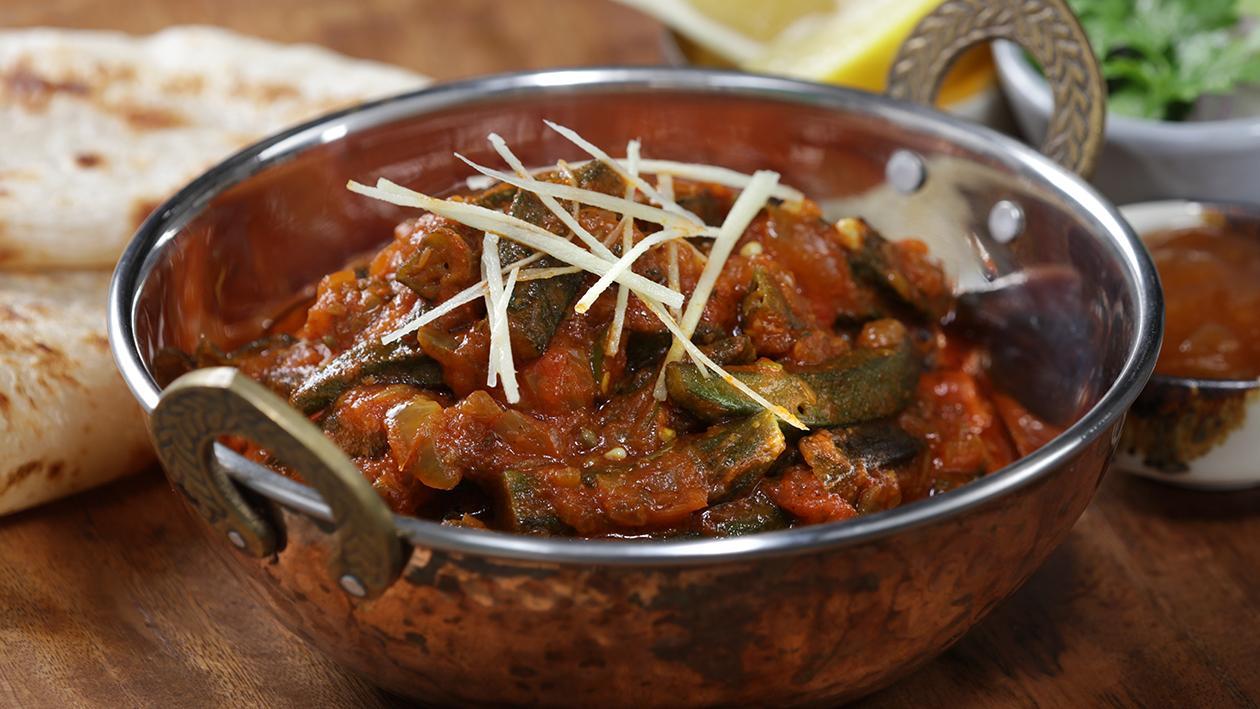 Okra Tomato Masala Okra Tomato Masala