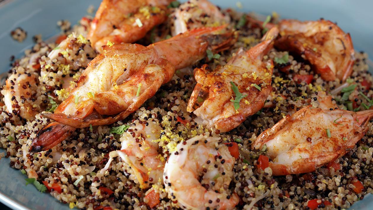Smokey Prawns and Garlic Quinoa Smokey Prawns and Garlic Quinoa