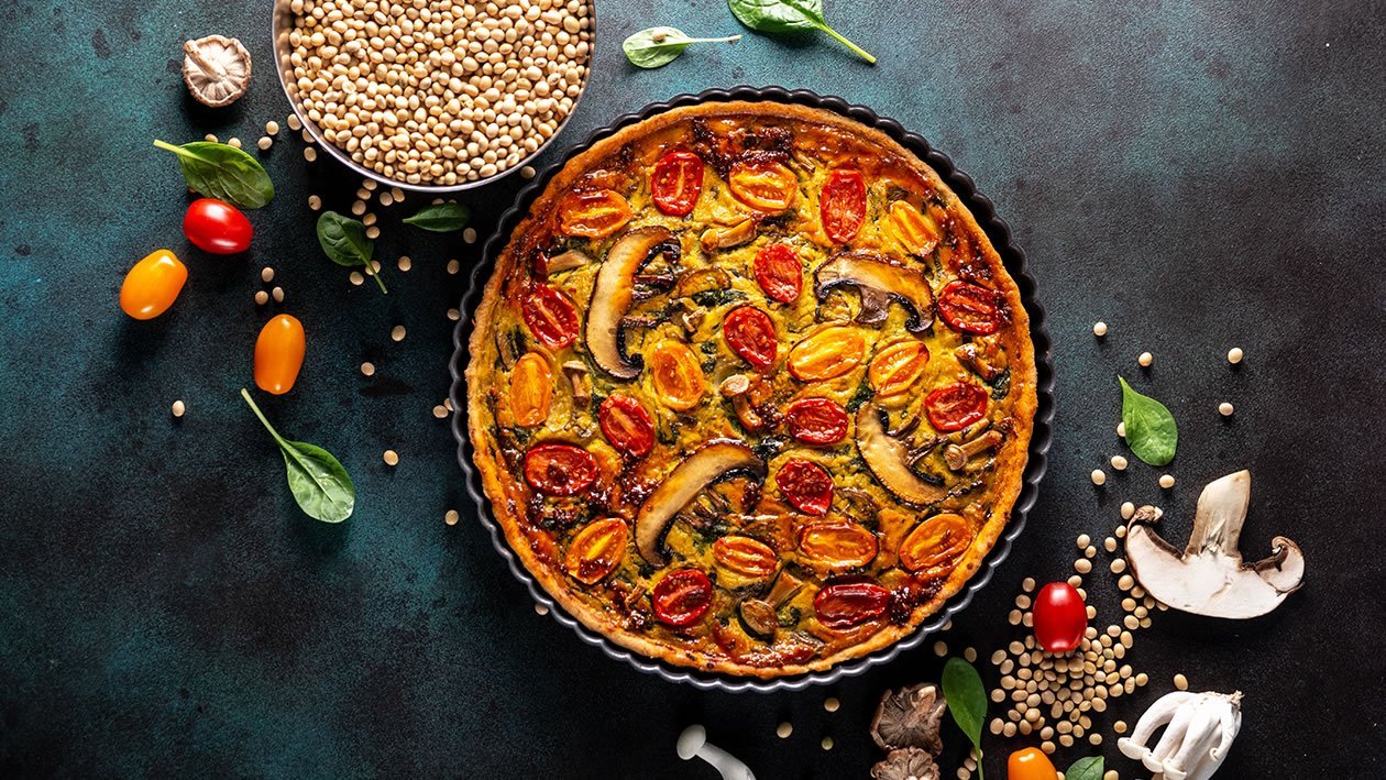 Tofu, Tomato & Turmeric Quiche Tofu, Tomato & Turmeric Quiche