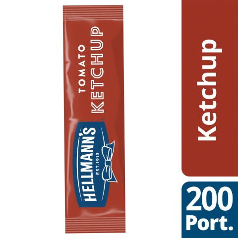 Hellmann's Tomato Ketchup 200 x 15ml Portions -