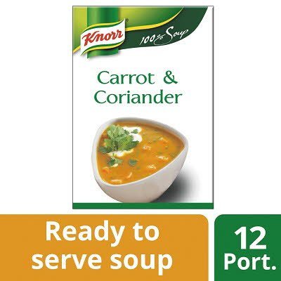 Knorr 100% Soup Carrot & Coriander 12 Portions -