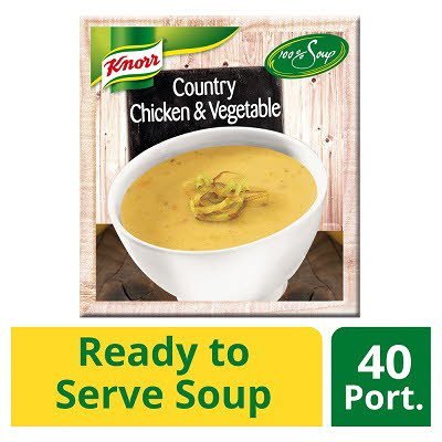 Knorr 100% Soup Country Chicken & Vegetable 4 x 2.4L -